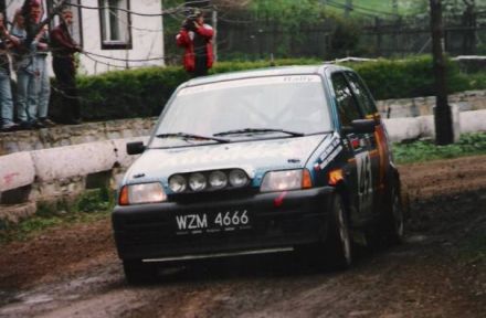 Jacek Sikora i Marek Kaczmarek - Fiat Cinquecento Abarth.